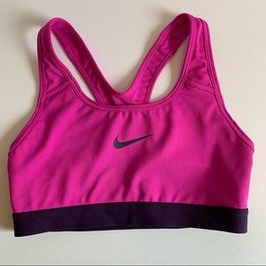Nike Pink and Purple Sports Bra